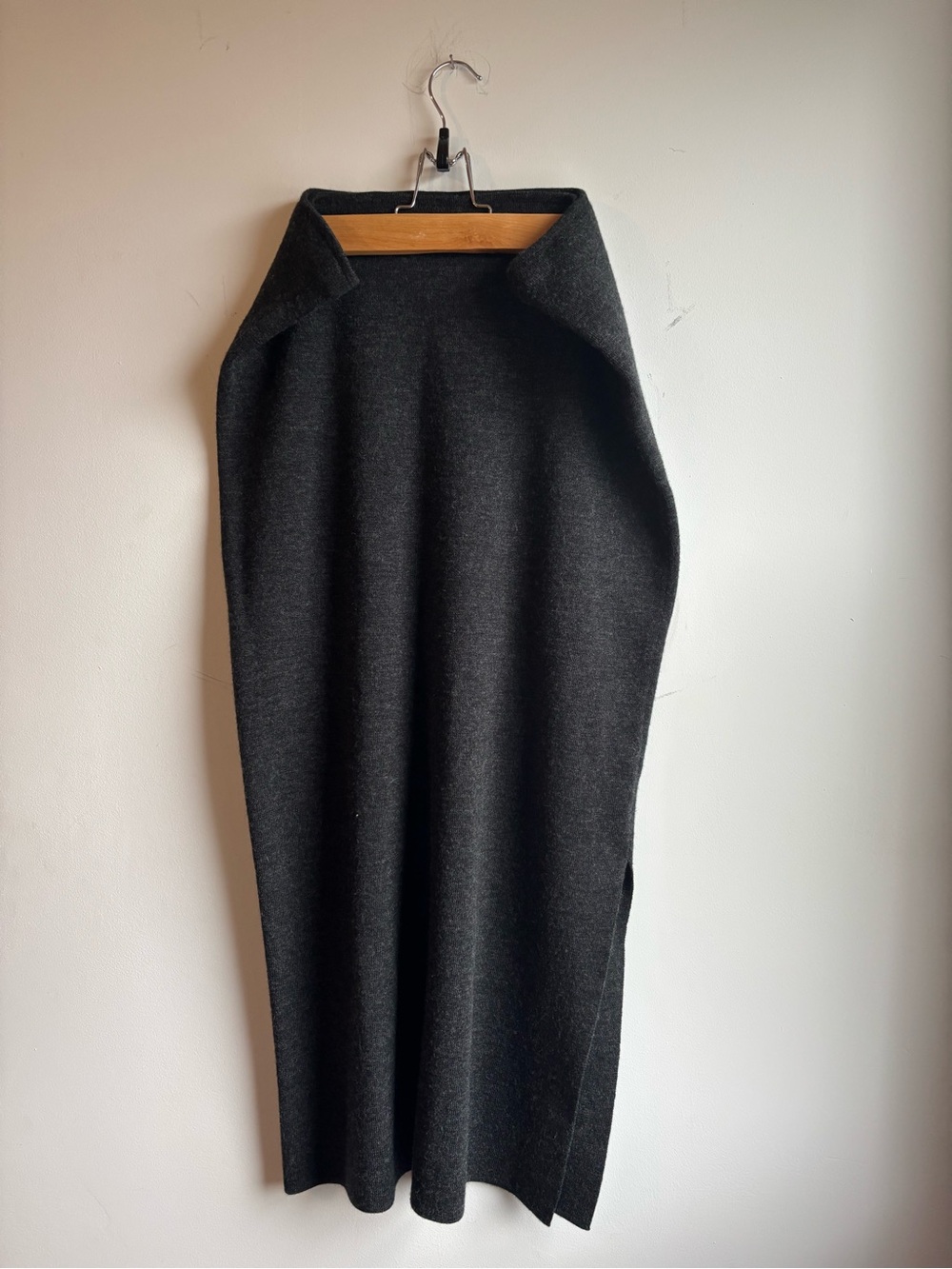 Charcoal Gray Women’s Knit Skirt
